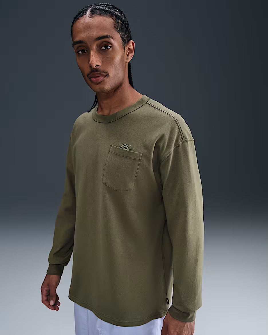 Nike Sportswear Premium Pocket Essentials Longsleeve - Vert