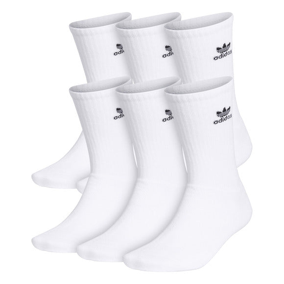 Adidas Trefoil Crew Socks (6 Paires)- Blanc