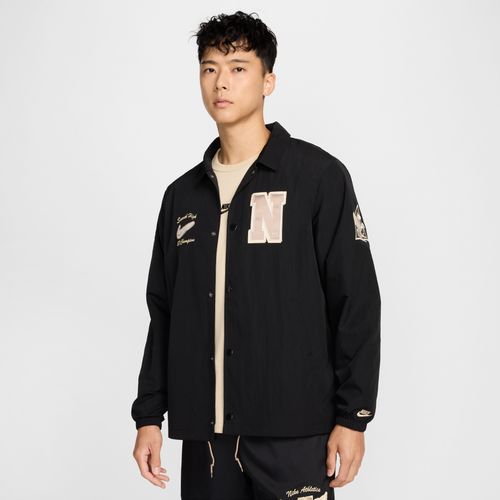 Nike coach jacket black best sale