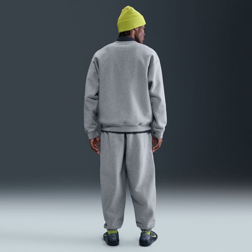 Nike Swoosh Cuffed Fleece Trousers Pants - Gris