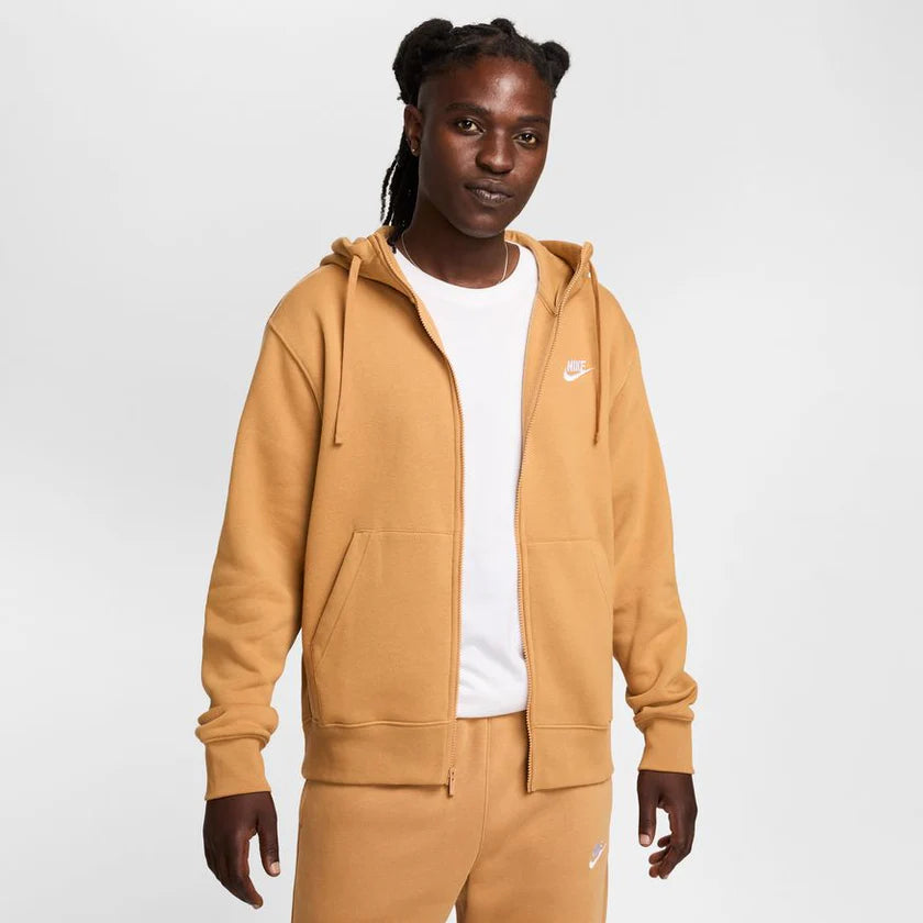 Nike Sportswear Club Zip Fleece - Brun