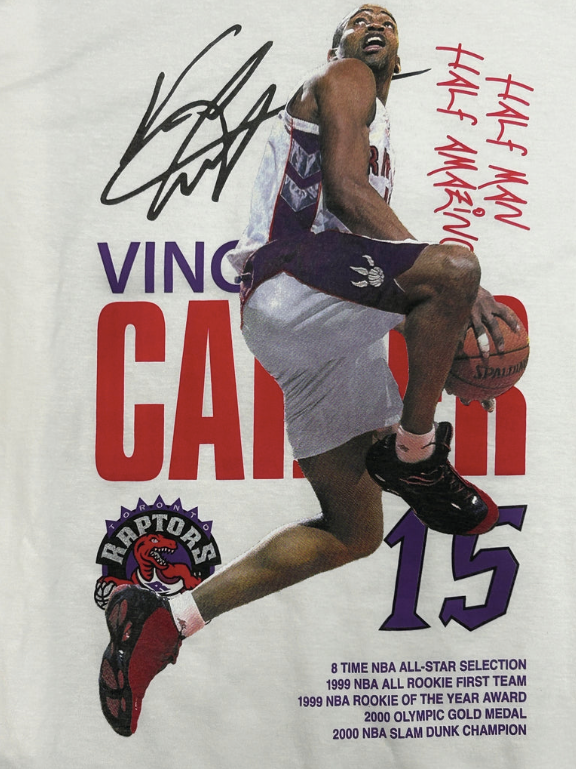 Mitchell & Ness NBA Raptors V. Carter 360 Tee - Blanc