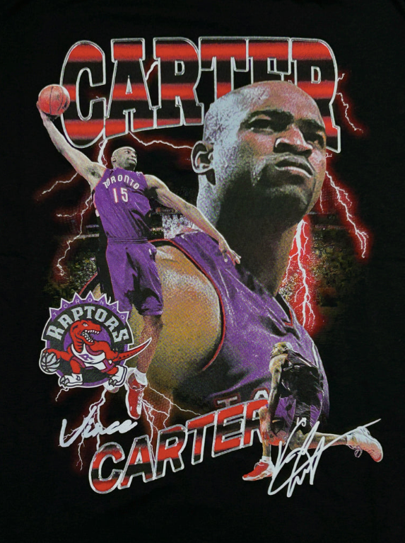 Mitchell & Ness NBA Raptors V. Carter Bootleg Tee - Noir