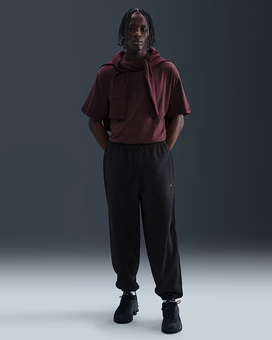 Nike Swoosh Cuffed Fleece Trousers Pants - Noir