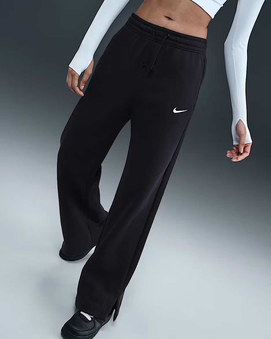 Nike Sportswear Phoenix Fleece Women's High-Waisted Wide-Leg Pants - Noir