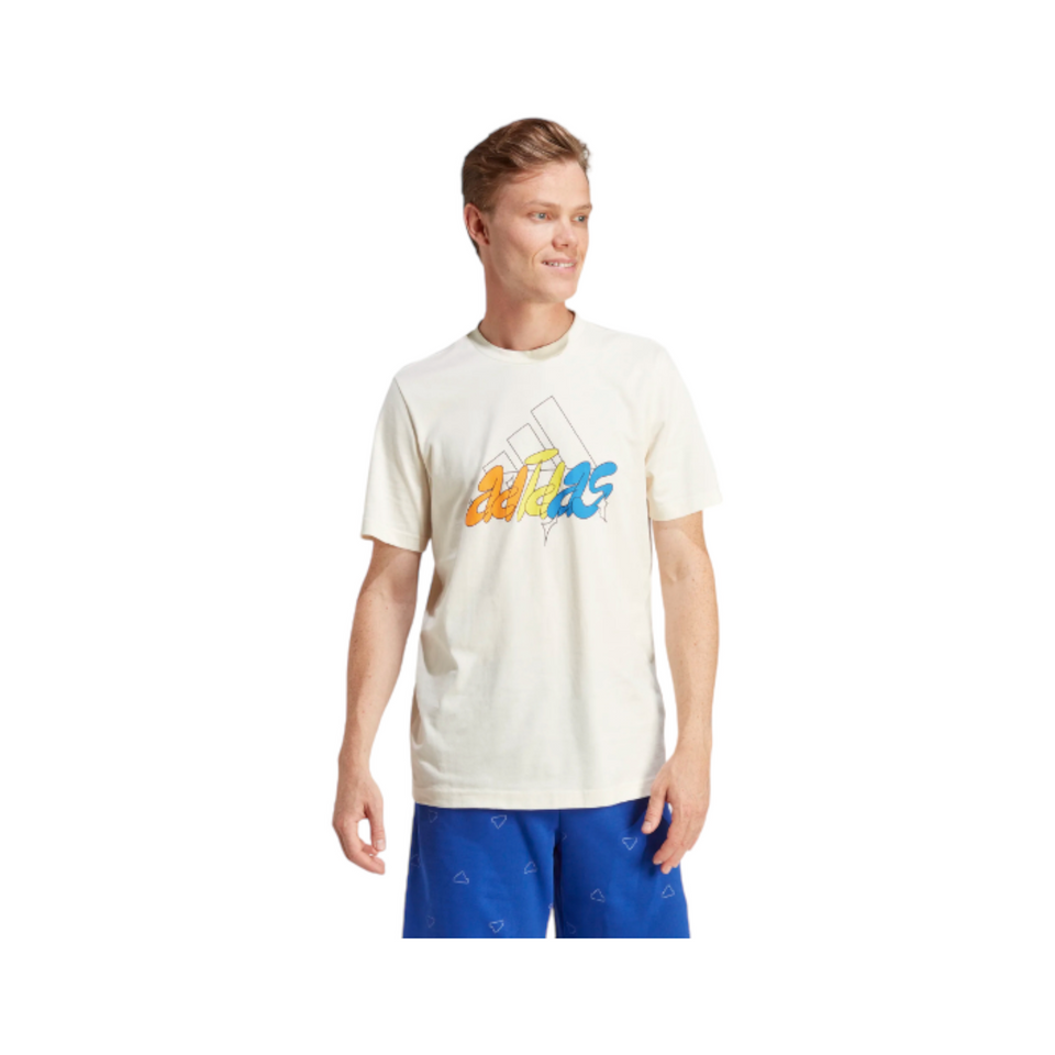 Adidas Graphic Tee - Blanc