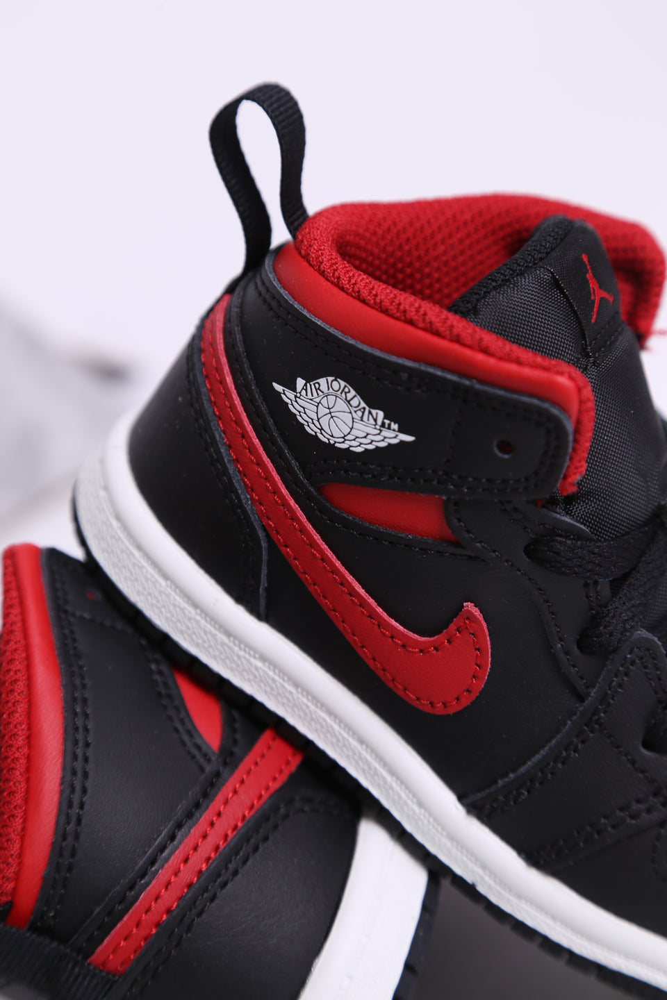 Air Jordan 1 Mid Toddler - ''Bred Twist''