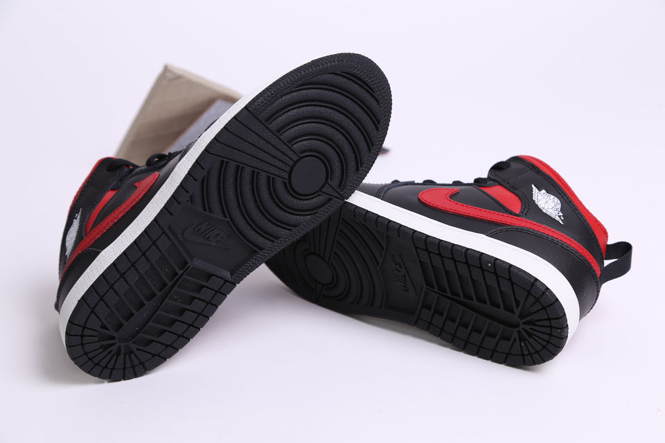 Air Jordan 1 Mid Pre School - ''Bred Twist''
