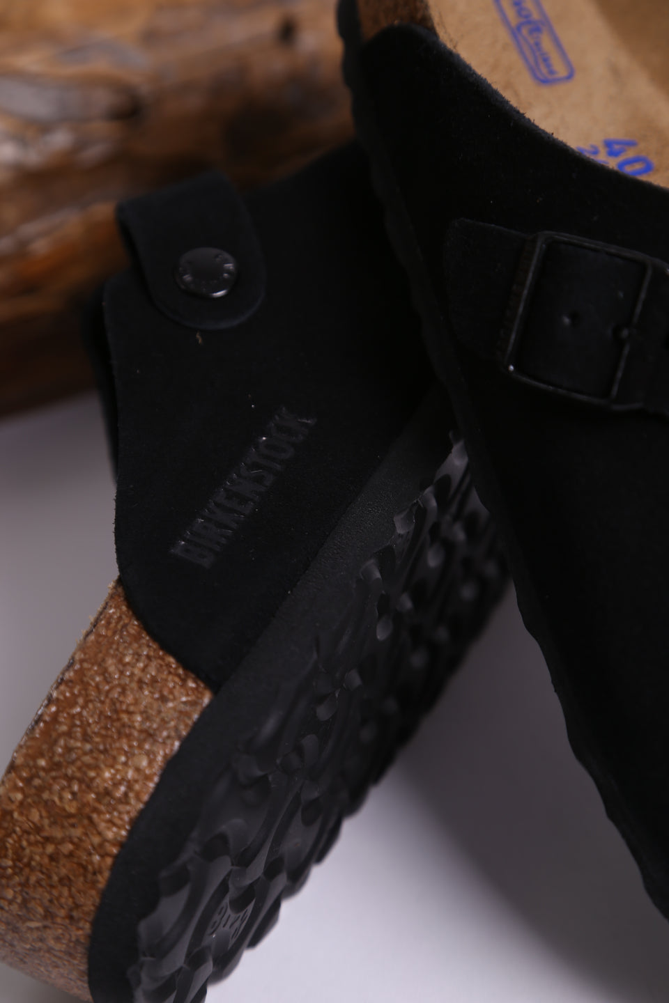 Birkenstock Boston BS Soft Footbed Regular Fit - Noir