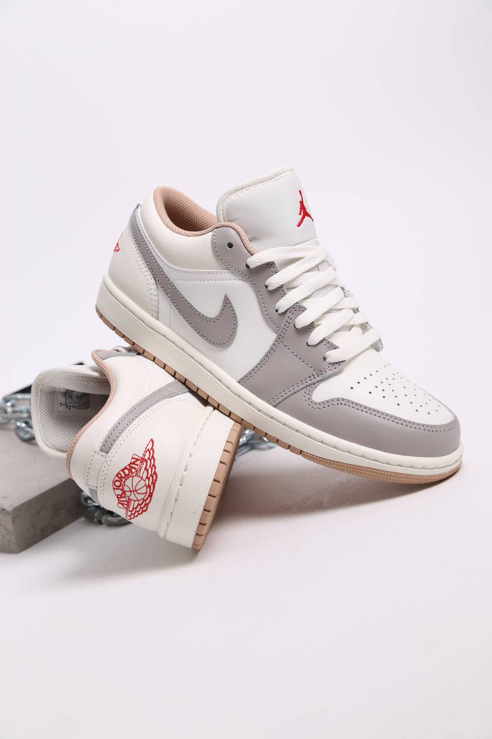 Air Jordan 1 Low - Sail College Grey