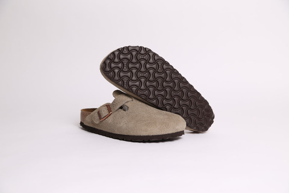 Birkenstock Boston BS Soft Footbed Regular Fit - Taupe