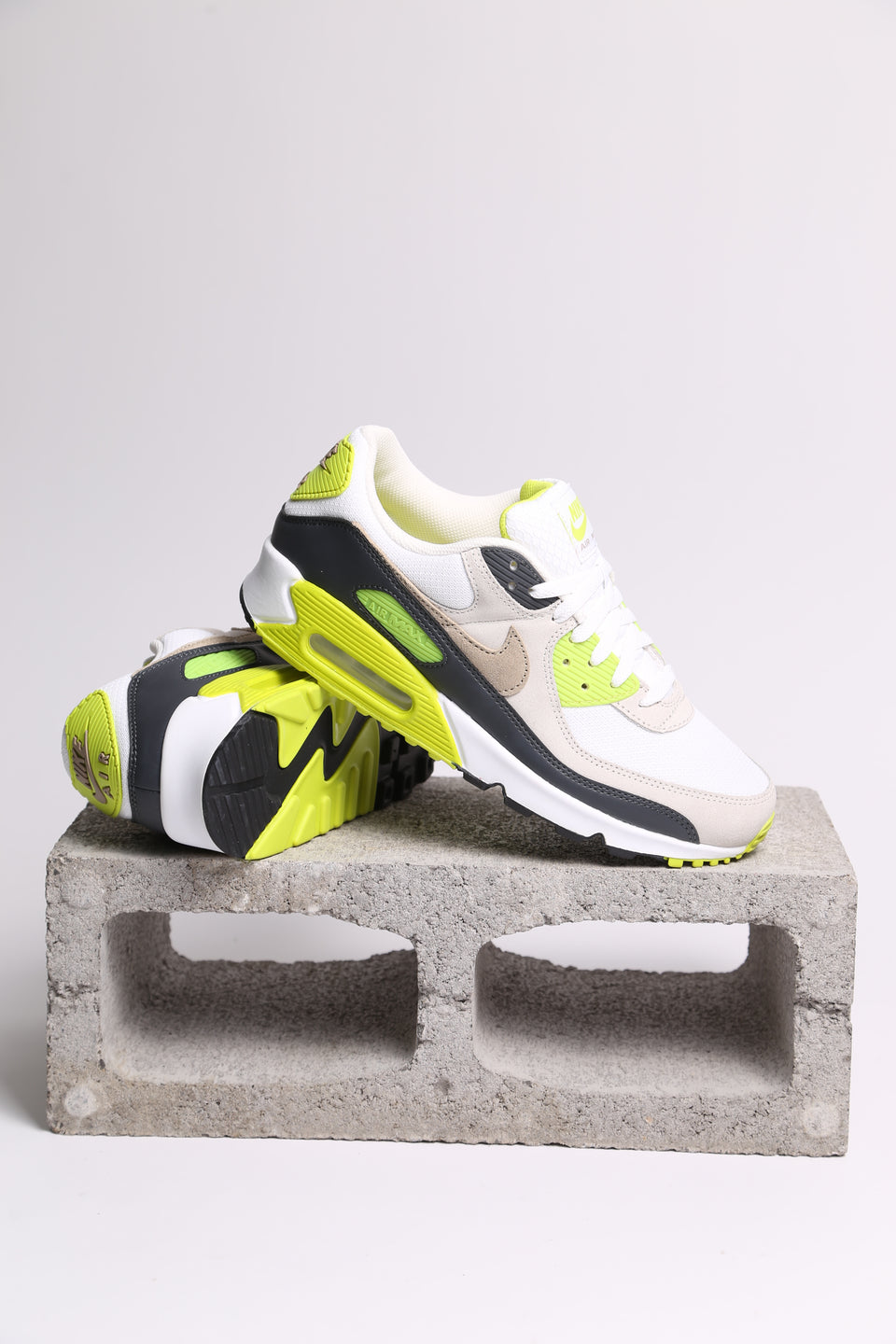 Nike Air Max 90 - White Khaki-Cyber