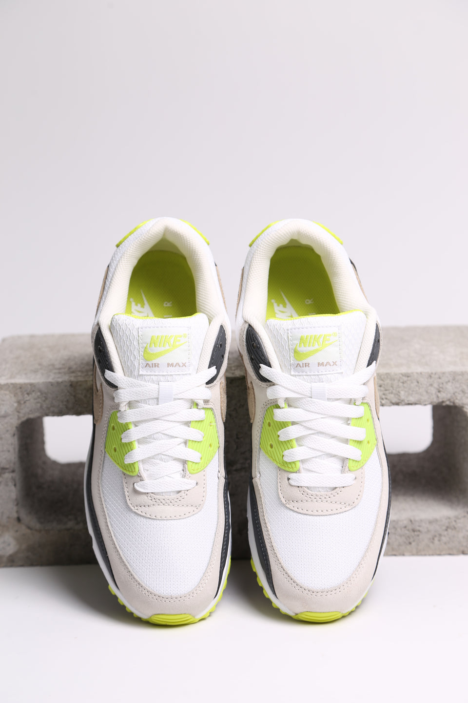 Nike Air Max 90 - White Khaki-Cyber