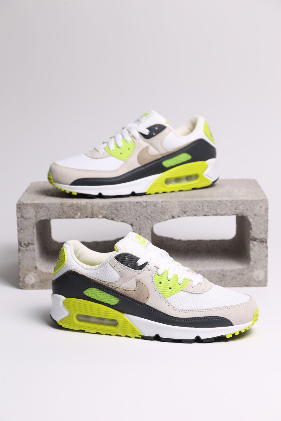 Nike Air Max 90 - White Khaki-Cyber
