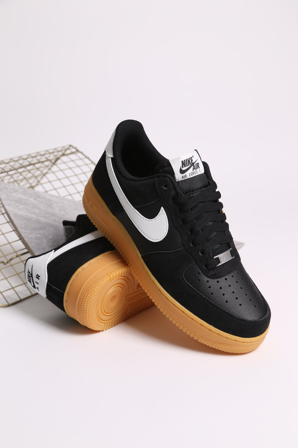 Nike Air Force 1 '07 LV8 - Black Suede Gum