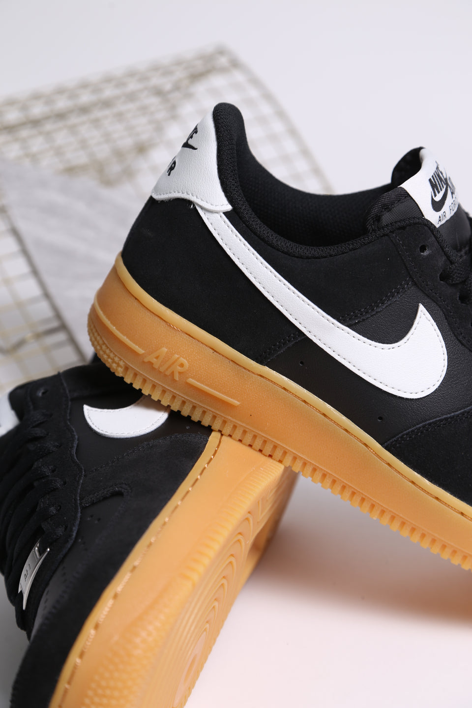 Nike Air Force 1 '07 LV8 - Black Suede Gum