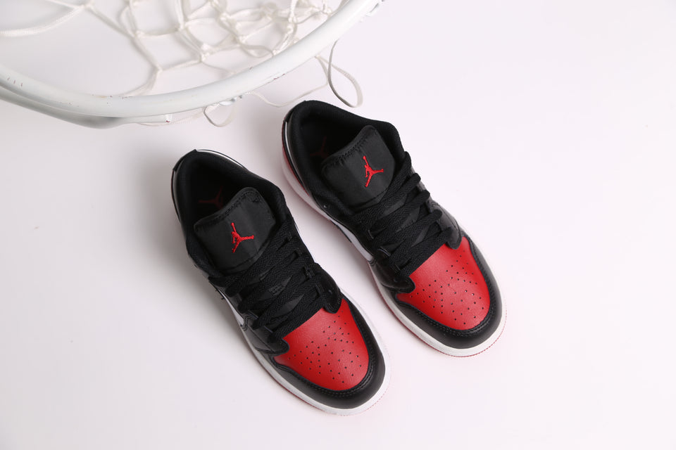 Air Jordan 1 Low GS (YOUTH) - Bred Toe