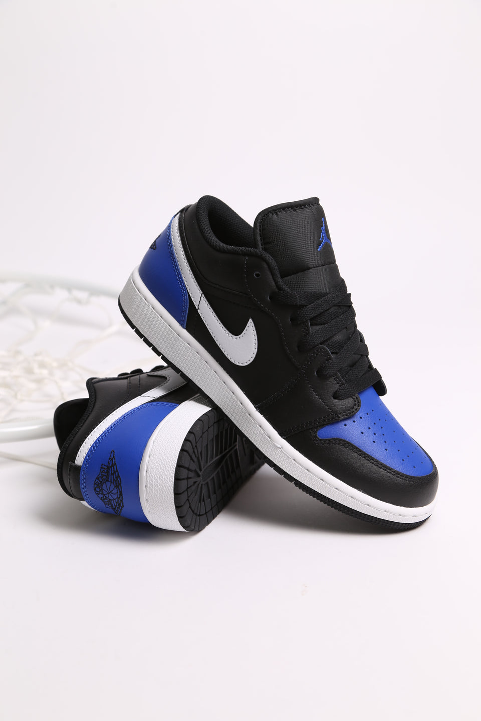 Air Jordan 1 Low GS (YOUTH) - Black Royal Toe