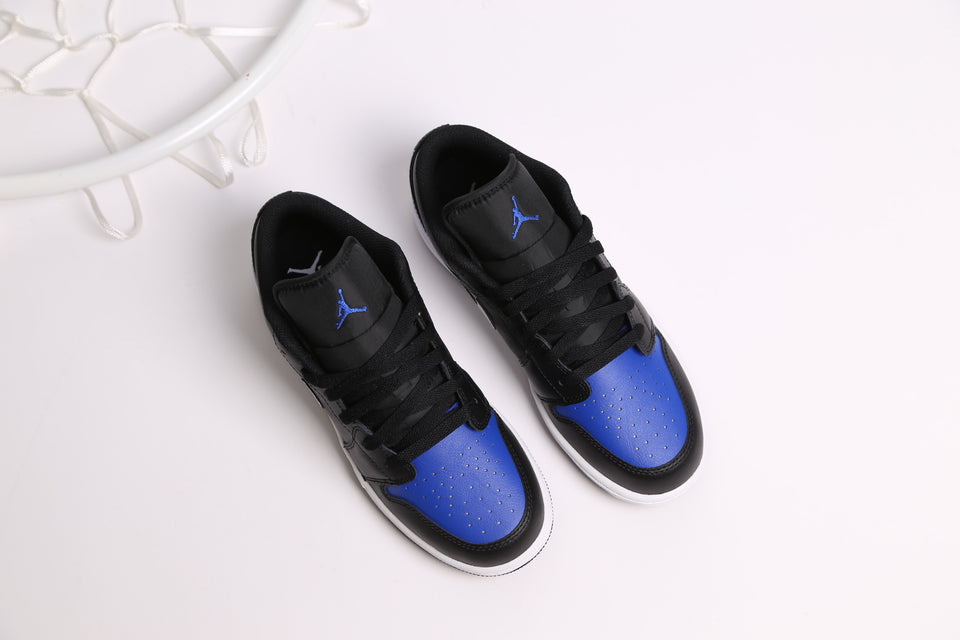 Air Jordan 1 Low GS (YOUTH) - Black Royal Toe