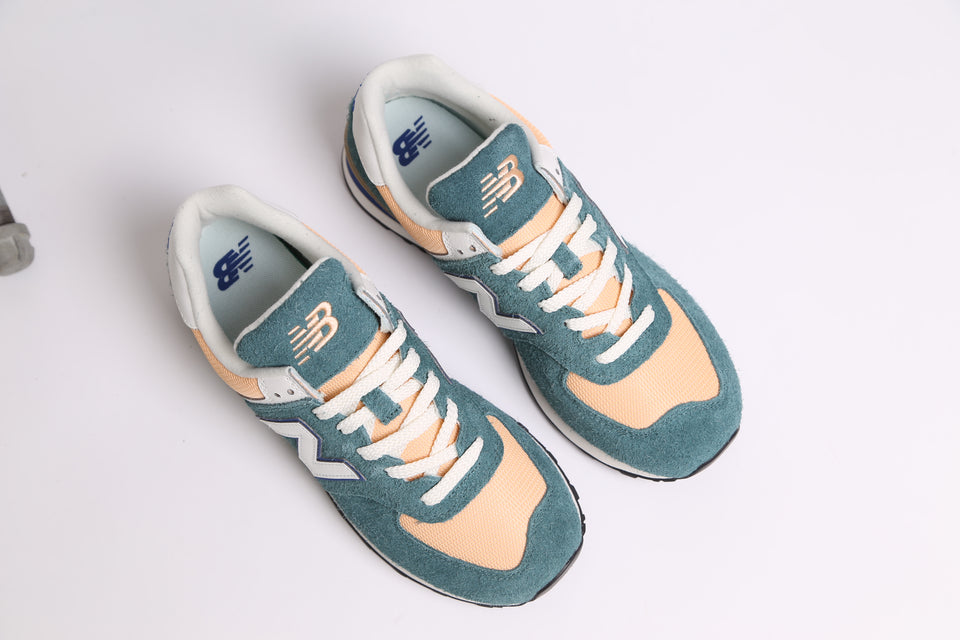 New Balance 574 - New Spruce with Peach Blossom
