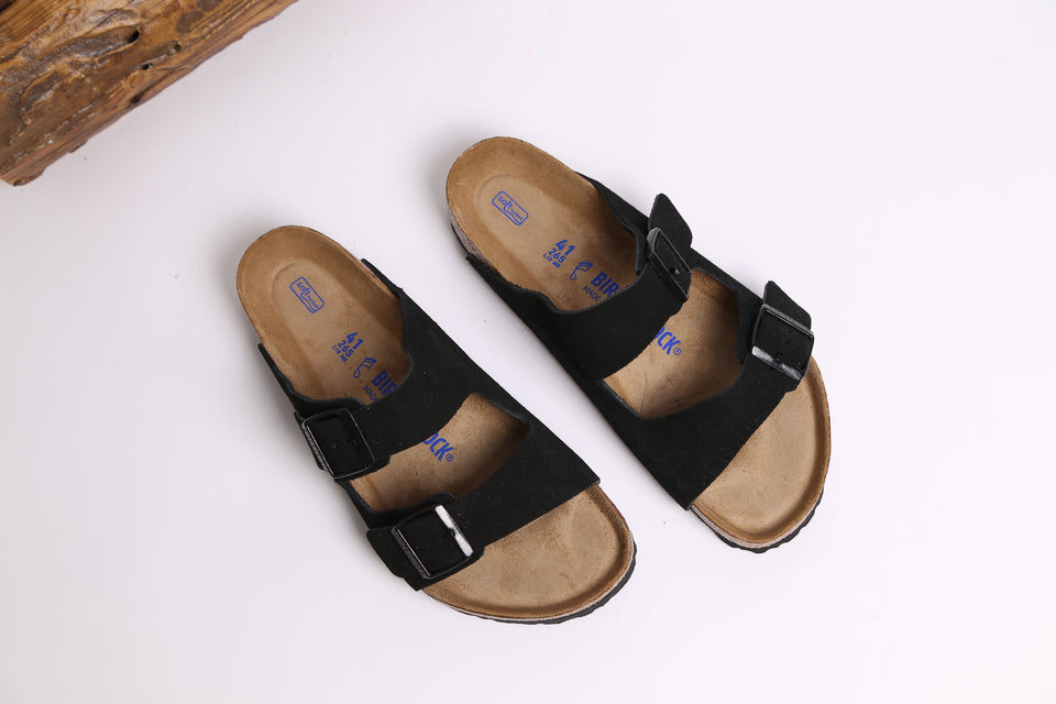 Birkenstock Arizona BS Soft Footbed Regular Fit - Black Suede