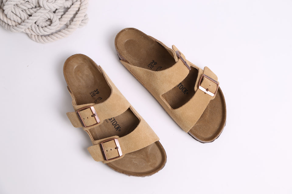 Birkenstock Arizona BS Regular Fit - Late Cream Suede