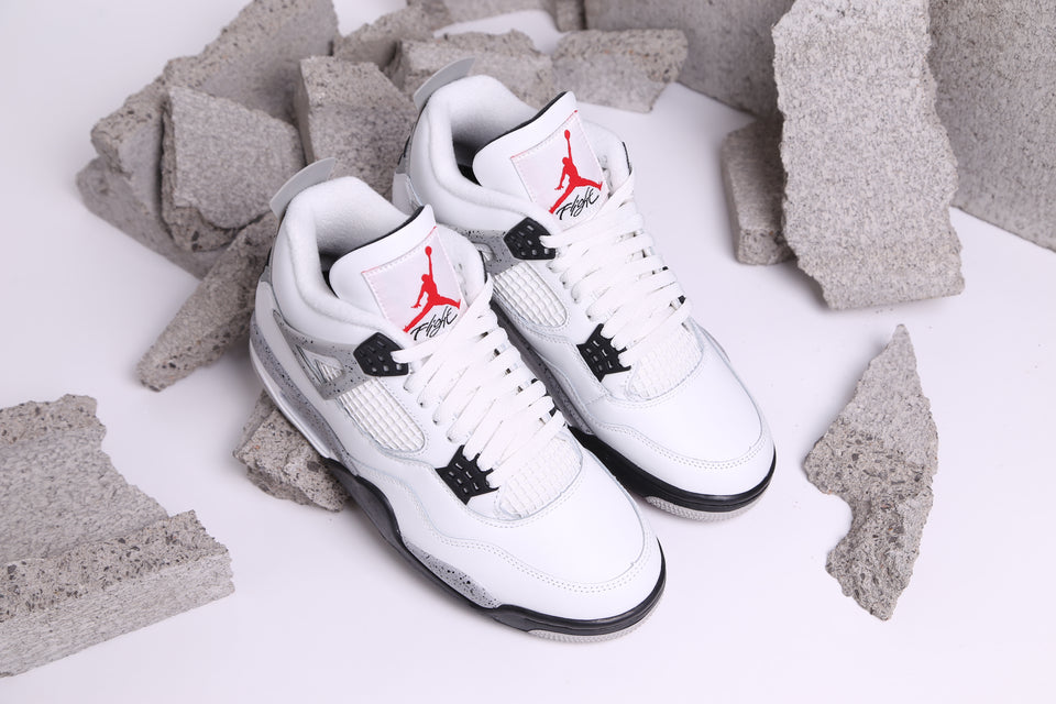 Air Jordan 4 Retro GS - White Cement