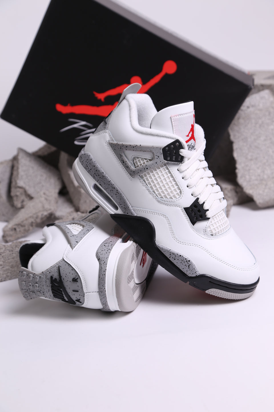 Air Jordan 4 Retro GS - White Cement