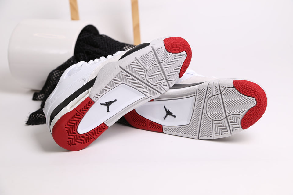Air Jordan 4 Rm PRM - White Fire Red