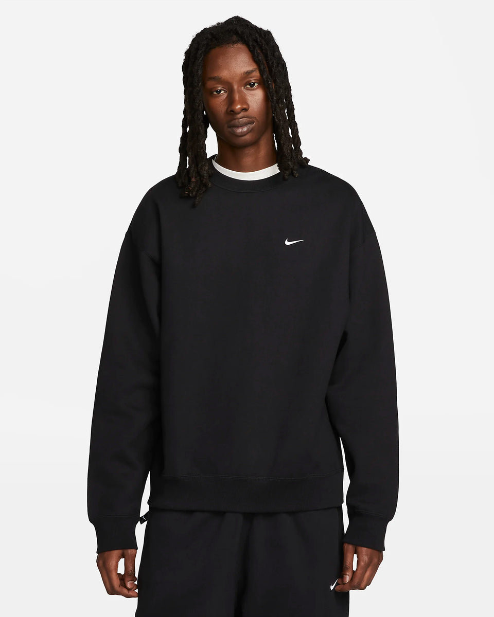Nike Solo Swoosh Fleece Crew - Noir