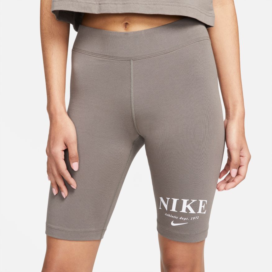 Nike Mid-Rise Bike Shorts - Taupe
