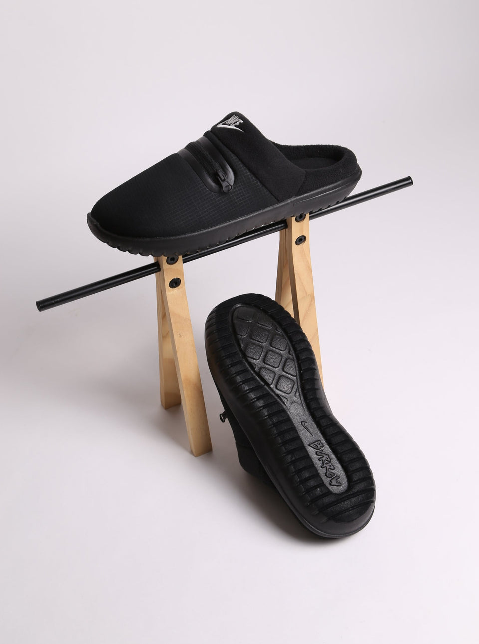 Nike Burrow Slippers - Black Phantom