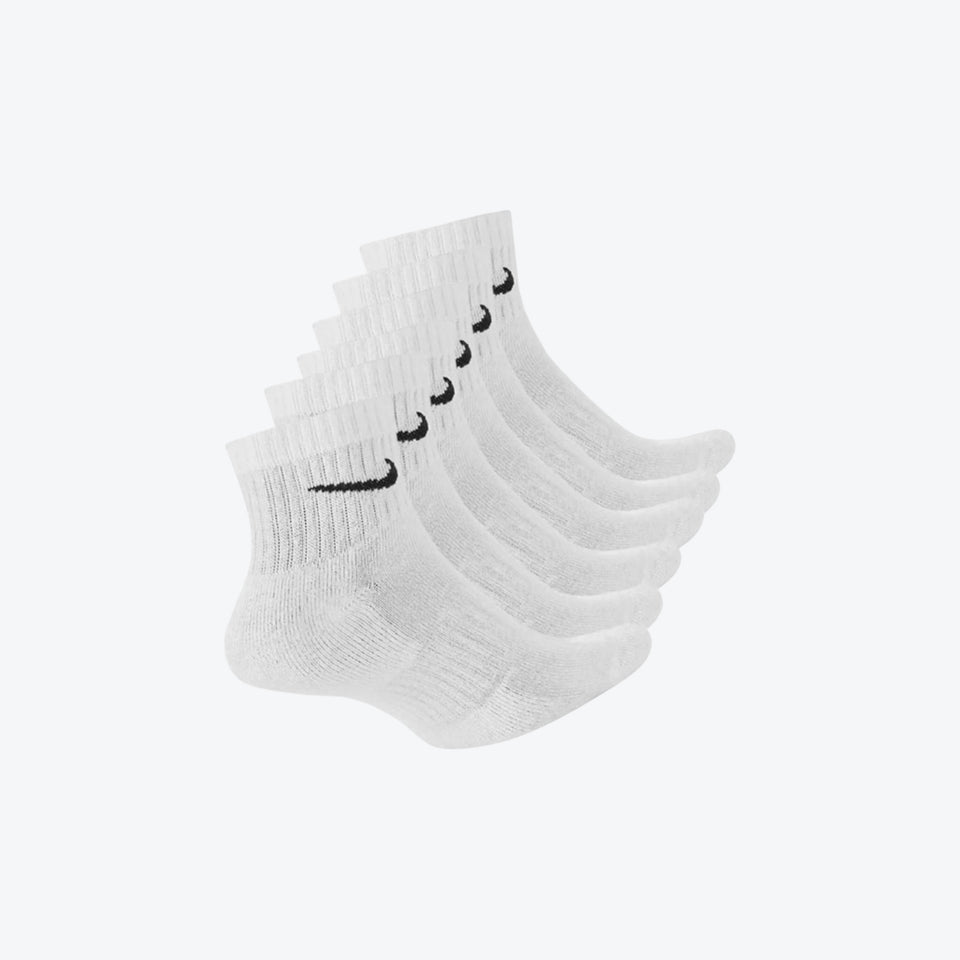 Nike Everyday Cushioned Ankle 6 Pack Socks - White SX7669-100
