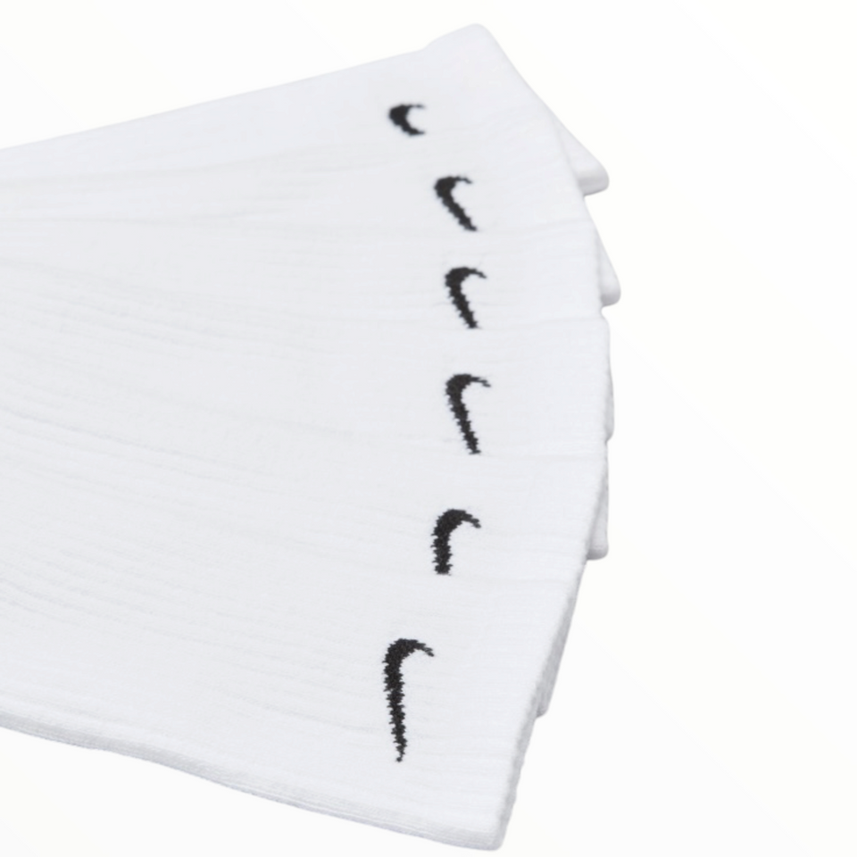 Nike Everyday Cushioned 6 Pack Socks - White SX7666-100