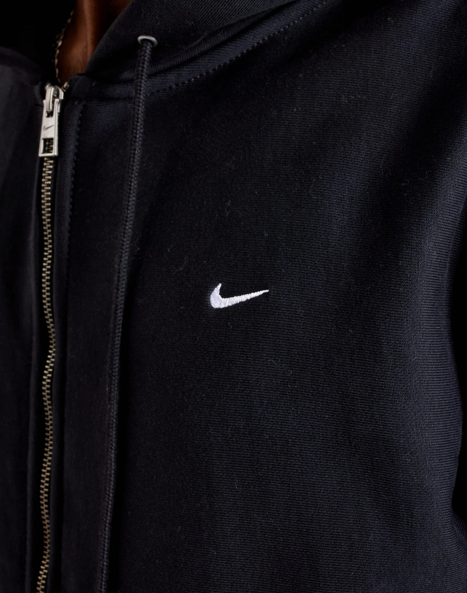 Nike Solo Swoosh Fleece Full Zip Hoodie - Black