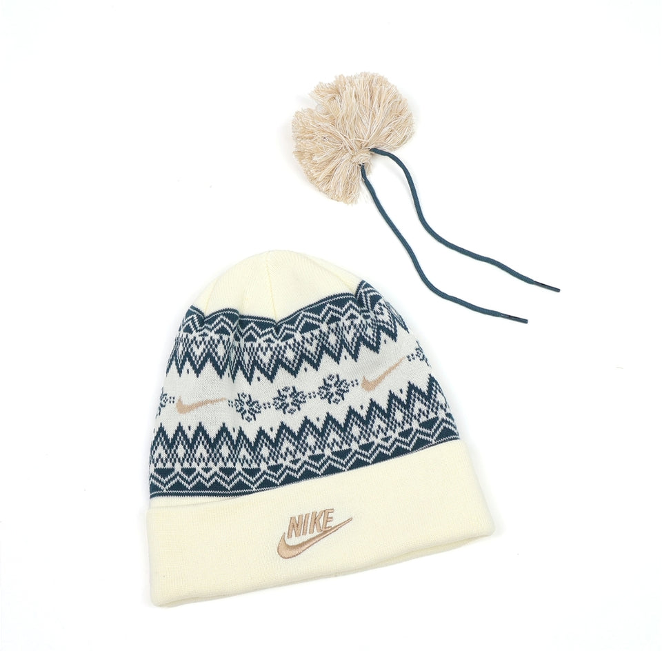 Nike Peak Fair Isle Beanie - Coconet Milk