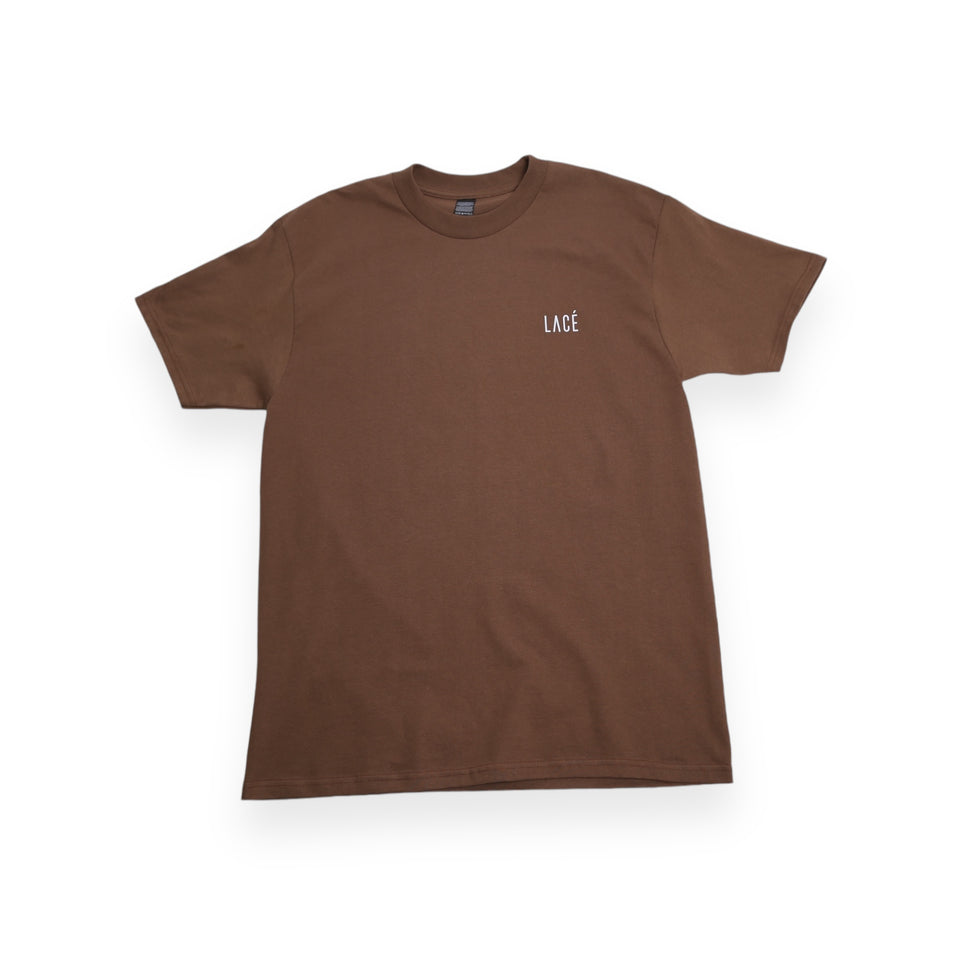 Lacé Classique Mini Logo Tee - Coffee