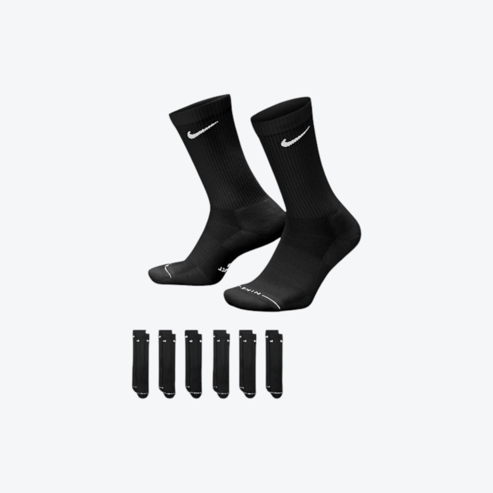 Nike Everyday Elevated 6 Pack Socks - Black HQ8021-902