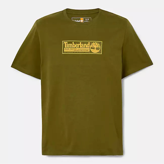 Timberland Back Comic Graphic T-Shirt - Dark Olive
