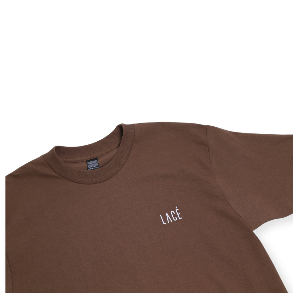 Lacé Classique Mini Logo Tee - Coffee