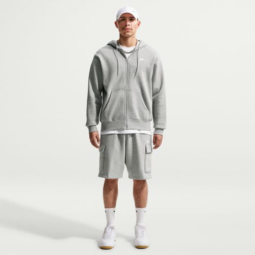 Nike Fleece Cargo Short - Heather Grey