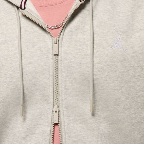 Jordan Brooklyn Zip Fleece Hoodie - Grey Heather