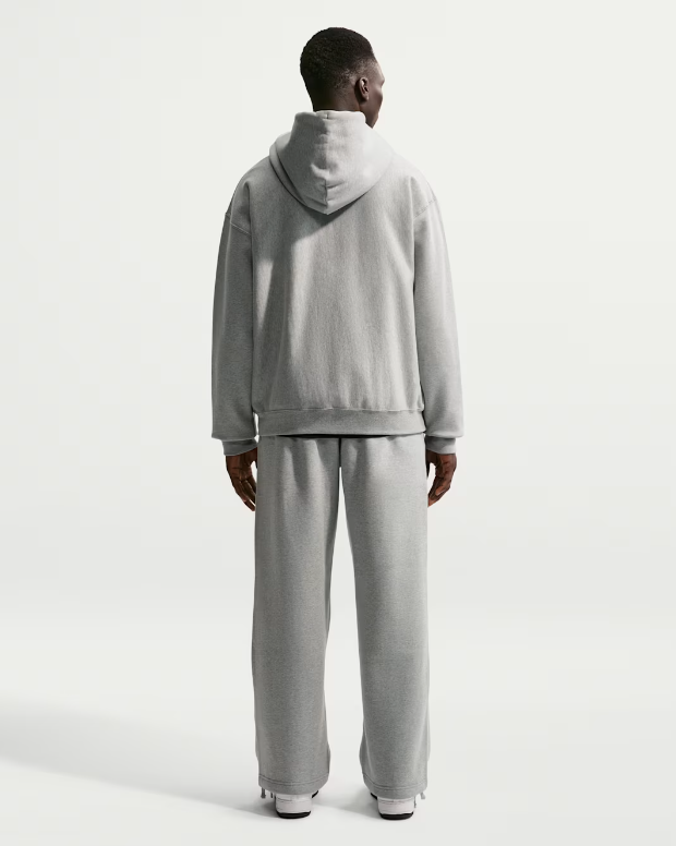 Nike Solo Swoosh Fleece Open-Hem Trousers Pants - Ash Grey