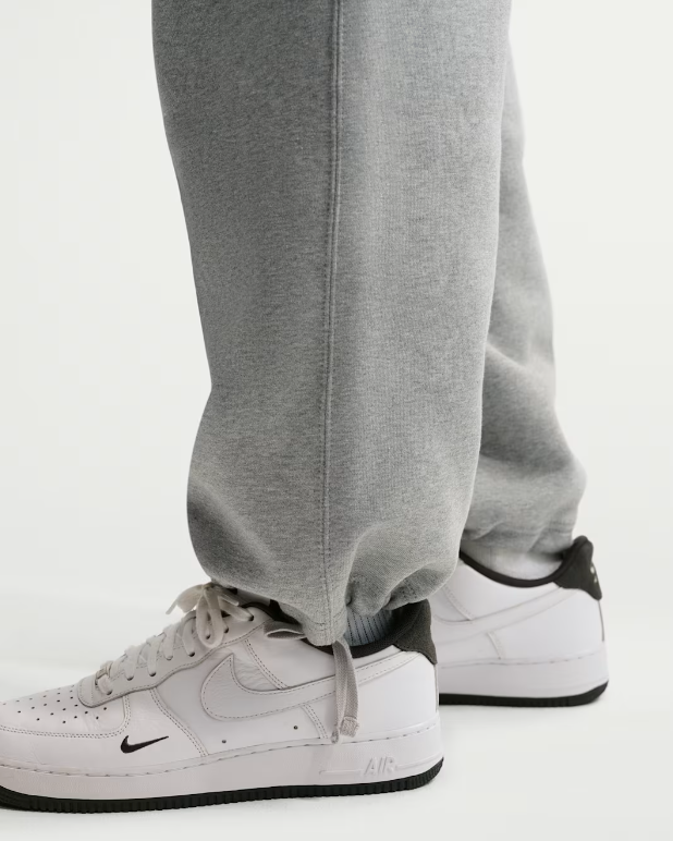 Nike Solo Swoosh Fleece Open-Hem Trousers Pants - Ash Grey