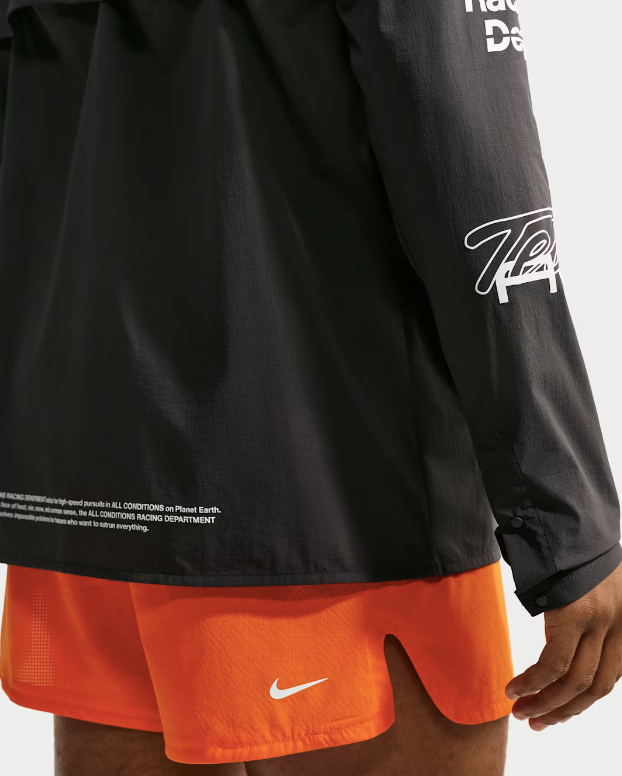 Nike ACG Aireez UV Protect Button-Up Long-Sleeve Graphic Top - Black