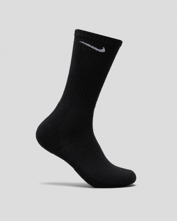Nike Everyday Cushioned 6 Pack Socks - Black SX7666-010