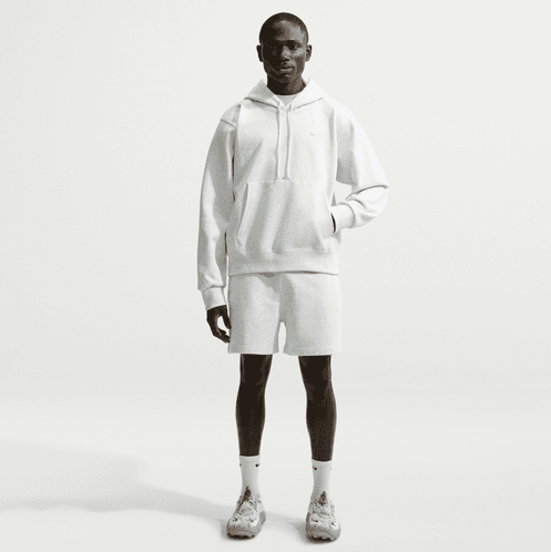 Nike Solo Swoosh Fleece Hoodie - Ash