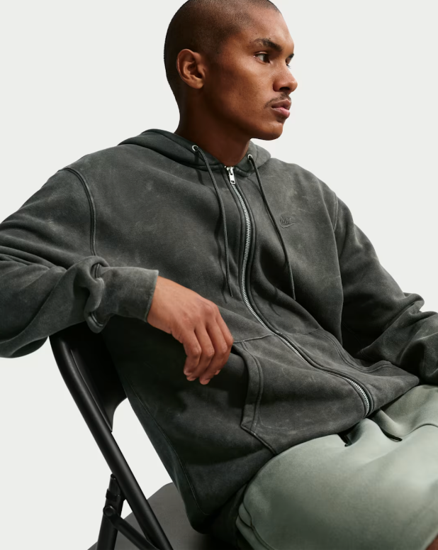 Nike Sportswear Club Fleece Full Zip Hoodie - Anthracite