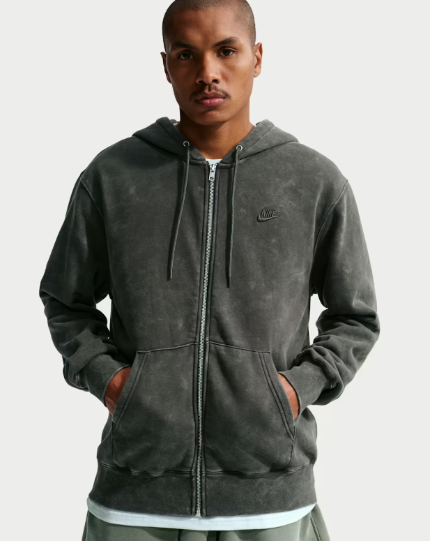 Nike Sportswear Club Fleece Full Zip Hoodie - Anthracite