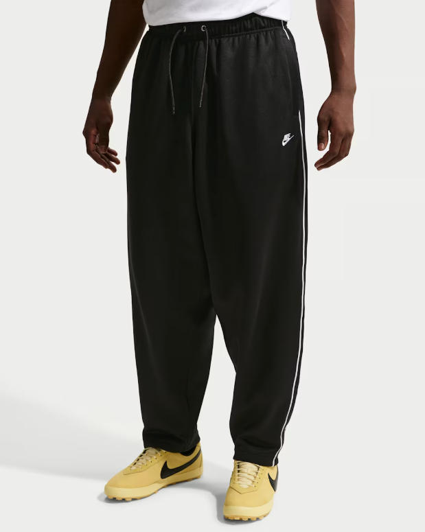 Nike Sportswear Club Oversized Knit Tracksuit Pants - Black
